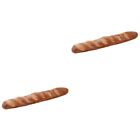  2 Count Child Artificial Bread Fake Simulation Food Model Cake