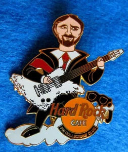 GUITARRA PIN CLUB OFFICIAL VIRGIL ZZ-TOP BLANCA DIFUSA BAJO PIEL Hard Rock Café LE100 - Imagen 1 de 1