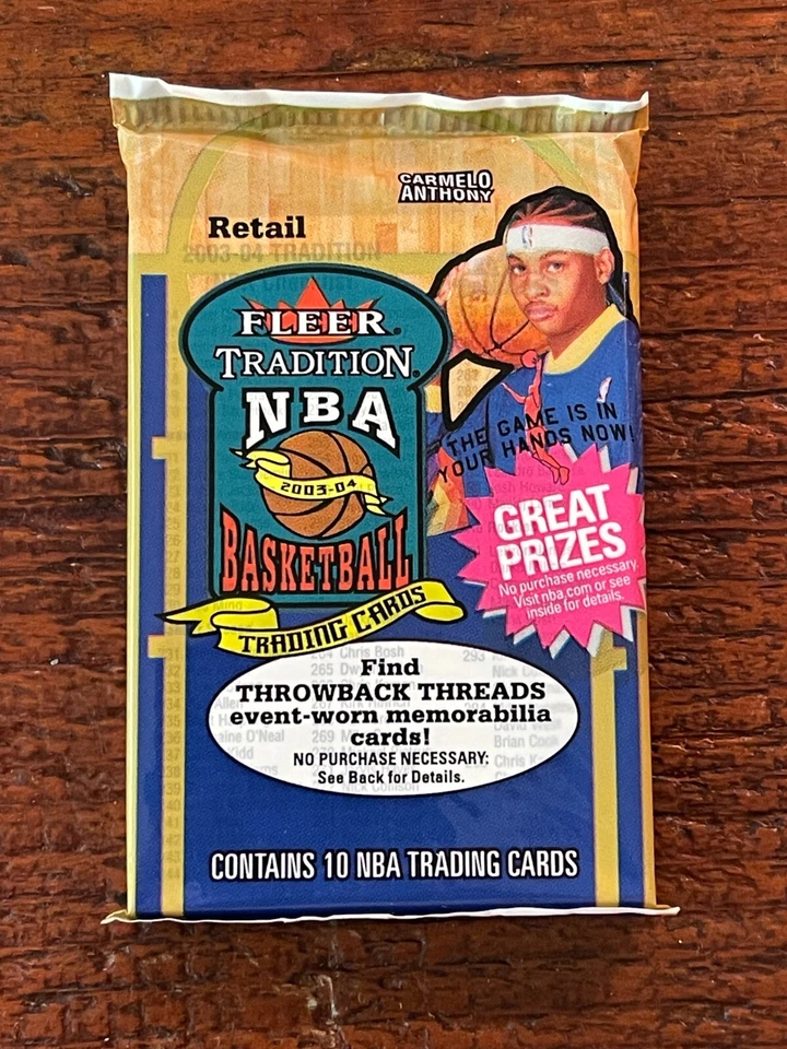 (1x) 2003-04 2003 Fleer Tradition sealed basketball card pack LEBRON RC - Image 1 of 1