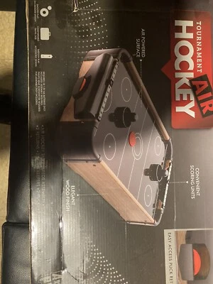 MINI TABLE TOP AIR HOCKEY PLAYSET GAME PUSHERS - Image 1 of 4