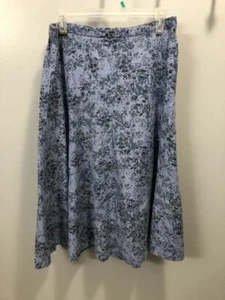 Falda azul y gris de Christopher & Banks talla 8 - Imagen 1 de 5