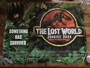 The Lost World Jurassic Park 2 II UK Quad Original Film Movie Cinema Poster - Picture 1 of 1