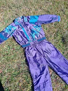 VTG 90s Colorblock Purple/Blue Size Large Outbroook - Picture 1 of 9