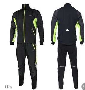 Arsuxeo Men's Long Sleeve Cycling Jacket with Pants - Picture 1 of 9