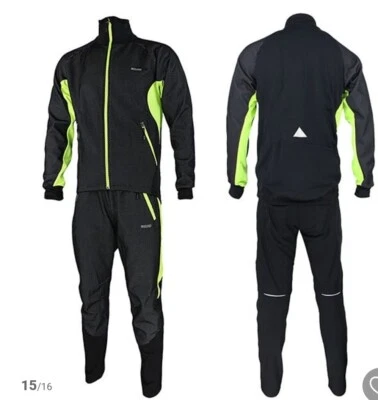 Arsuxeo Men's Long Sleeve Cycling Jacket with Pants - Image 1 of 4