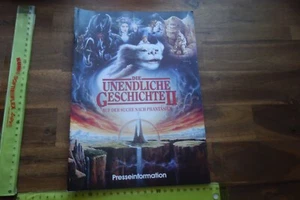 Alte Pressinformation A4 Kino Film DIE UNENDLICHE GESCHICHTE II Warner Bros. - Bild 1 von 3