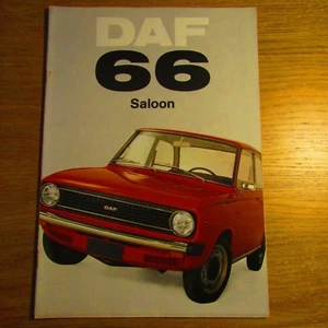 DAF 66 66L 66SL L SL sedán folleto de ventas del mercado del Reino Unido septiembre 1972 - Imagen 1 de 1