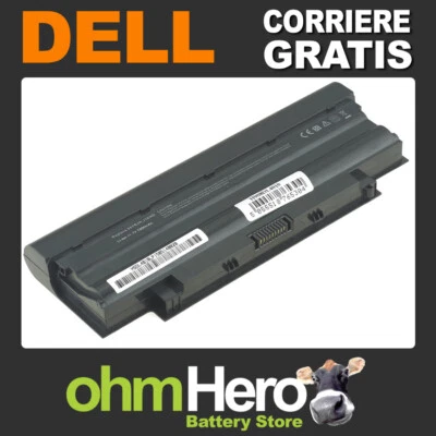MB DISTRIBUZIONE Batteria POTENZIATA 10.8-11.1V 7800mAh SOSTITUISCE Dell 9T48V, J1KND