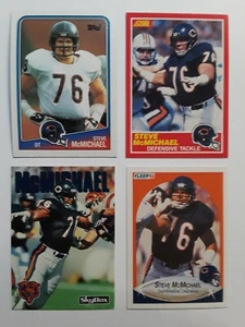 Steve "Mongo" McMichael Vintage Football Karten Lot (4 ct) Chicago Bears HOF - Bild 1 von 6