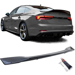 Ducktail Heckspoiler Lippe Schwarz Glanz für Audi A5 F5 Coupe Sportback ab 2016 - Bild 1 von 9