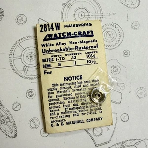 Watch-Craft Mainspring 2814W - 1,70 x 0,10 x 101/2" - Dennison 8 / 11 - Bild 1 von 1