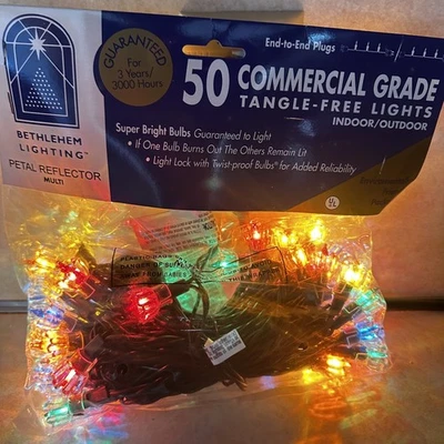 Belén Iluminación Pétalos Reflector Juego de Luces Multi Nuevas Luces Árbol de Navidad Foto 1 de 3