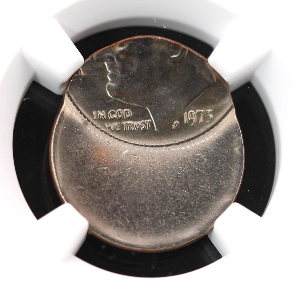 1973-P 10C Roosevelt Dime NGC MS 66 Struck 50% Off Center - Image 1 of 4
