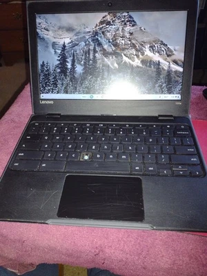 Lenovo 100e 81ER Chromebook, Intel Celeron, 11.6", 4GB RAM, 32GB eMMC CLEAN - Image 1 of 4