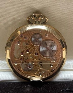 Vintage Colibri Skeletonized 17-Jewel Taschenuhr, Swiss, läuft - Bild 1 von 7