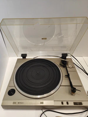 Silber Hitachi HT-20S Riemenantrieb CD Servo Plattenspieler Schallplatte Vinyl Player funktioniert - Bild 1 von 4