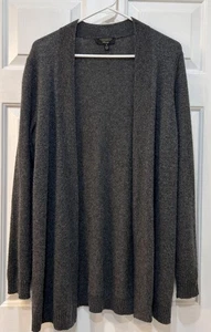 Charter Club 100% Cashmere Open Cardigan Sweater Size M Luxury Minimalist Preppy - Picture 1 of 8