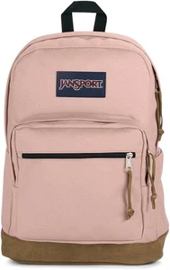 JanSport Right Pack Backpack - Durable Daypack with Padded 15" Misty Rose - Picture 1 of 8