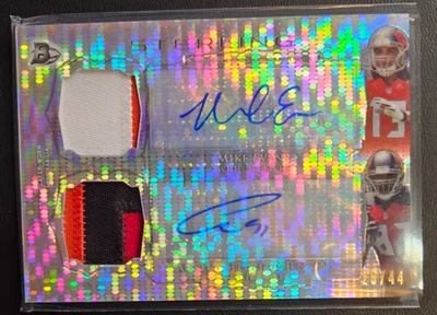 2014 Bowman Sterling /44 Mike Evans #BSPDAR-ESJ RPA Rookie Dual Patch Auto RC - Image 1 of 2