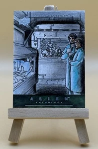 2016 Upper Deck Alien Anthology Sketch Card By Abdul Ghofur - Picture 1 of 2