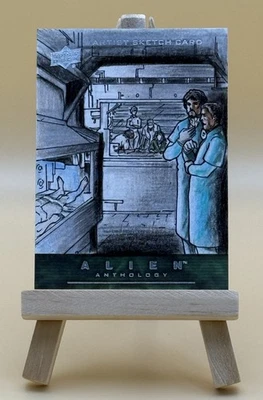 2016 Upper Deck Alien Anthology Sketch Card By Abdul Ghofur - Image 1 of 2