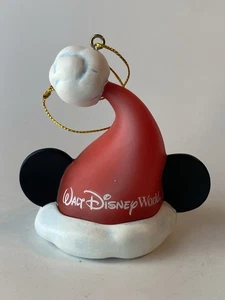 Walt Disney World Mickey Mouse Weihnachtsmütze Ohren Weihnachtsschmuck 3 Zoll - Bild 1 von 9