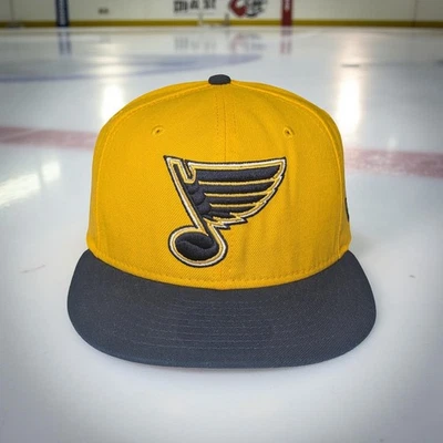 St Louis Blues New Era Fitted Hat Size 7 1/8 - Image 1 of 4