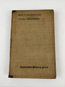 Vital Records of Southborough to the End OfYear 1849 Births Deaths Marriages - Picture 1 of 9