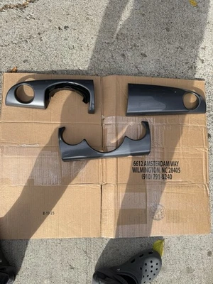 Juego de 3 molduras de tablero Mini Cooper antracita 2005-2008 R50 R52 R53 510 Foto 1 de 4