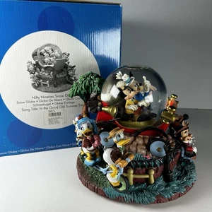 Disney Nifty anni Novanta Musical Snow Globe Music Box Nella Buona Vecchia Estate - Foto 1 di 9