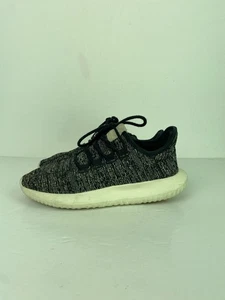 Adidas Black White Knit Pattern Lace Up Tubular Trainers UK 7 - Picture 1 of 19