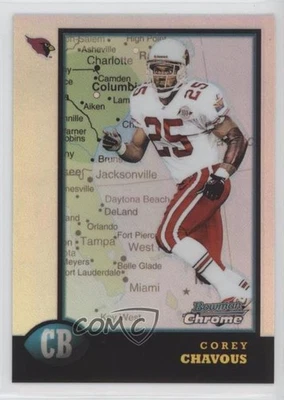 1998 Bowman Chrome Interstate Refractor Corey Chavous #188 Rookie RC - Image 1 of 2