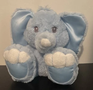 Peluche Aurora Bebé Elefante Azul 10" Lovey Satén Peluche Infantil - Imagen 1 de 7