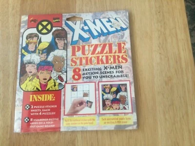Sealed Marvel X-Men Mello Smello (1994) Puzzle Sticker w/ Fold Out Game Board - Image 1 of 4