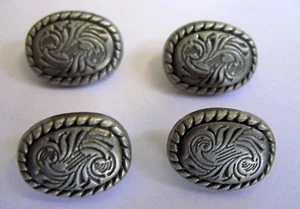 SET á 4 x Conchos Conchas Southwest Floral Indianer Western Nieten - Bild 1 von 1