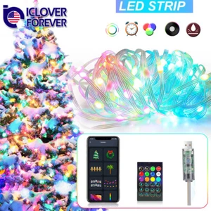 33Ft LED String Light Smart App Control Garland Waterproof Christmas Party Decor - Picture 1 of 12