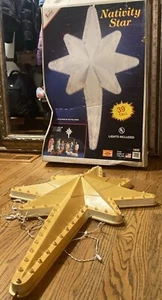 Empire 39" Tall Nativity Star, Blow Mold, Vintage, Lights Up, W/ Box 1650 - Picture 1 of 9