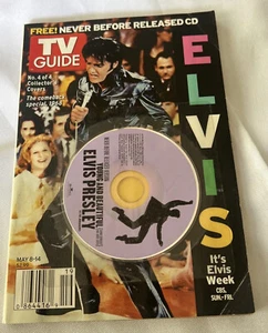 TV GUIDE - MAY 8 - 14, 2005 - ELVIS PRESLEY COVER  & CD - '68 COMEBACK PHOTO - Picture 1 of 3