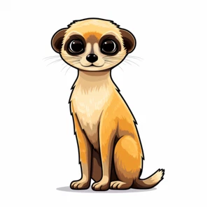 Autoaufkleber Sticker Erdmännchen Aufkleber - Picture 1 of 1