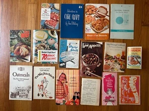 Vintage Lot 16 Cookbooks Books Recipe Advertising Booklets Pamphlets 50s 60s 70s - Picture 1 of 4