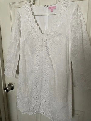 Lilly Pulitzer White Lace Detail Tunic Dress Small - Image 1 of 4