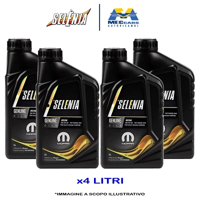 SELENIA ECO2 0W20 OLIO MOTORE ACEA C5 MOTORI FIREFLY E MILD HYBRID EURO 6D 4 LT - Immagine 1 di 4