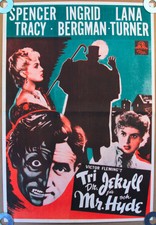 DR JEKYLL AND MR HYDE Original 1941 Finnish Movie Poster * Tracy * Bergman