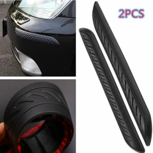 2 x Universal Car Soft Rubber Corner Angle Protector Door Guard Cover Crash Bar - Foto 1 di 12