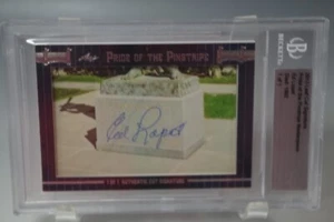 ED LOPAT 2013 LEAF PRIDE OF THE PINSTRIPE 1948 YANKEES BECKETT AUTO GRADED - Picture 1 of 3