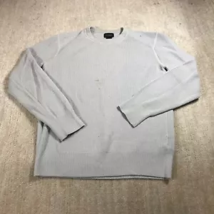 Club Monaco Sweater Mens Medium Pullover Blue Wool Crew Neck Casual - Picture 1 of 10