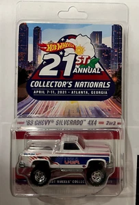 2021 HOT WHEELS 21ST ANNUAL NATIONALS CONVENTION '83 CHEVY SILVERADO 4X4 #3400 - Picture 1 of 2