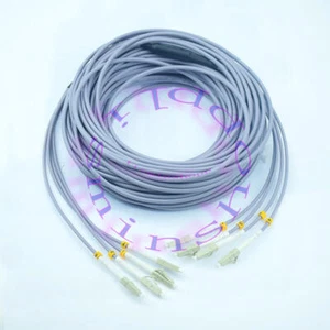 Fiber Optic Patch Cord Indoor Armored Cable Multi-Mode LC-LC 4 Strand 9/125 30M - Afbeelding 1 van 1