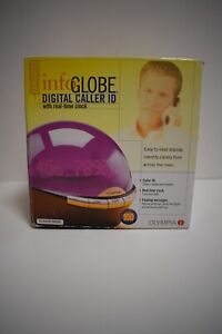 OLYMPIA infoGlobe Digital Caller ID w/Real Time Clock (Purple) Rare Color