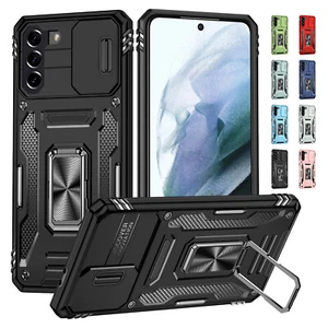 For Samsung A71 A53 A12 A13 A12 A32 Shockproof Ring Stand Case Slide Lens Cover - Picture 1 of 55